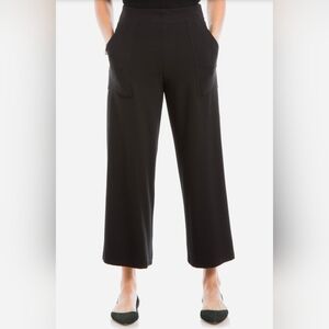 Max Studio Black Women's Wide-Leg Pants 2X